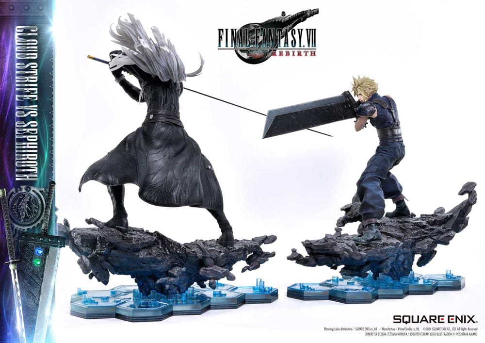 Final Fantasy VII Rebirth Statues 2-Pack 1/4 Cloud Strife vs Sephiroth 69 cm 4988601387958