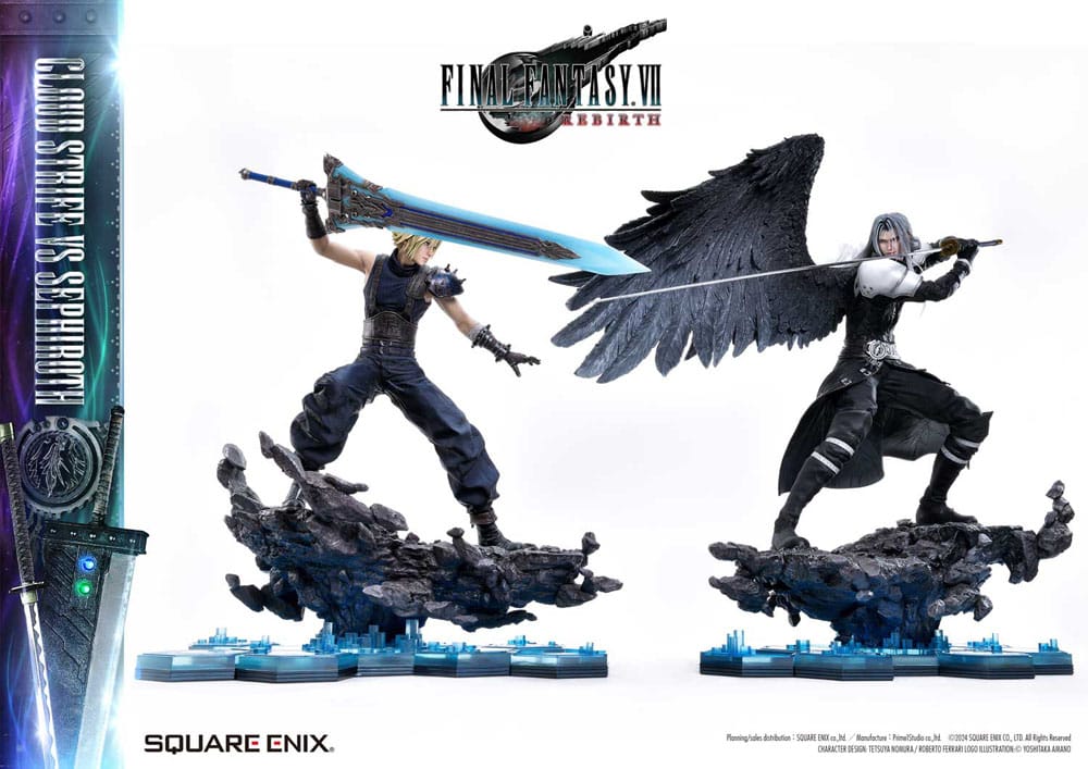 Final Fantasy VII Rebirth Statues 2-Pack 1/4 Cloud Strife vs Sephiroth 69 cm 4988601387958