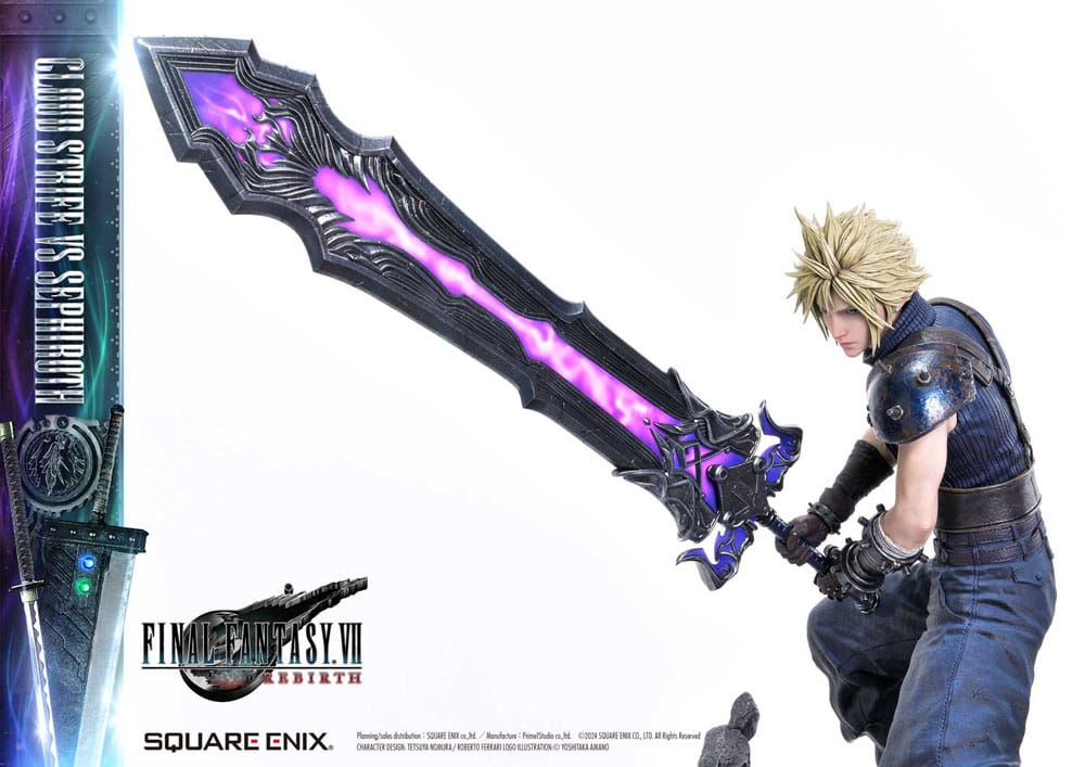 Final Fantasy VII Rebirth Statues 2-Pack 1/4 Cloud Strife vs Sephiroth 69 cm 4988601387958