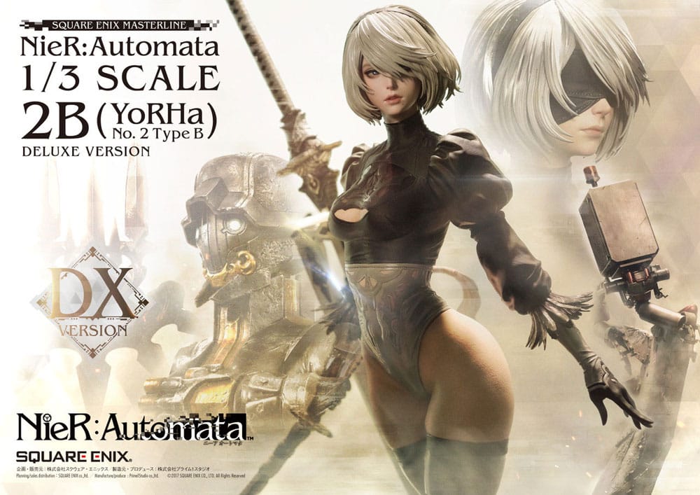 NieR Automata Statue 1/3 2B (YorHa No. 2 Type B) Deluxe Version 95 cm 4988601372343