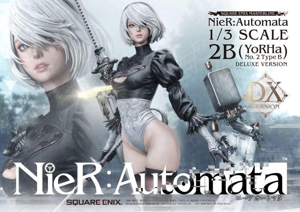 NieR Automata Statue 1/3 2B (YorHa No. 2 Type B) Deluxe Version 95 cm 4988601372343