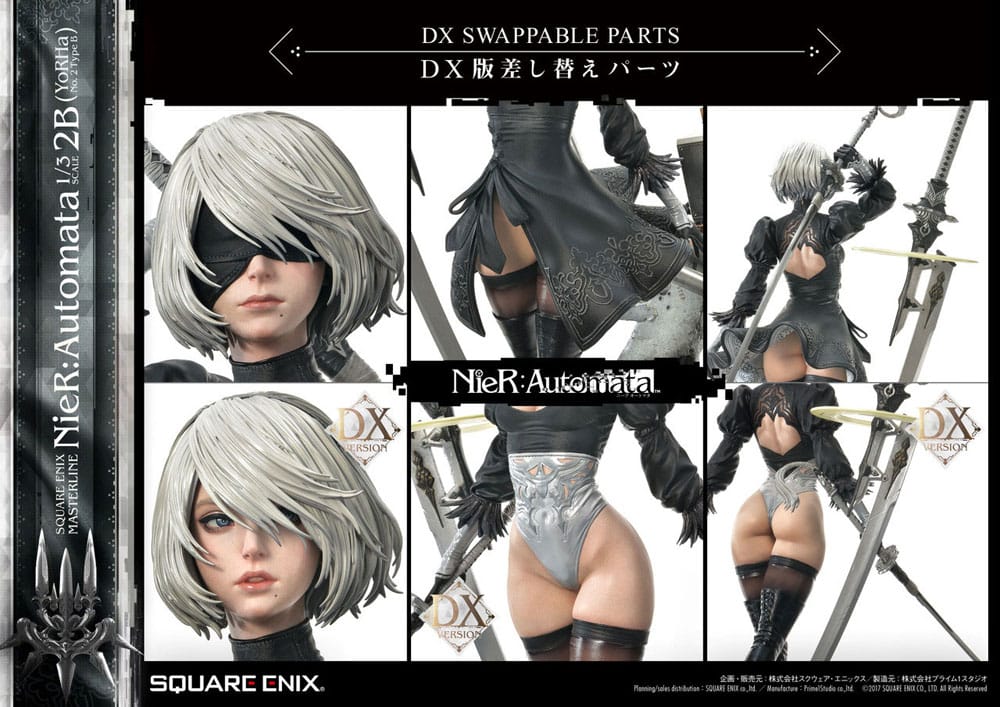 NieR Automata Statue 1/3 2B (YorHa No. 2 Type B) Deluxe Version 95 cm 4988601372343