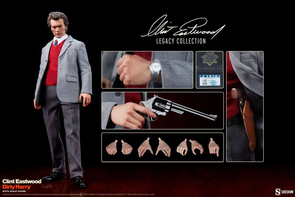 Dirty Harry Clint Eastwood Legacy Collection Action Figure 1/6 Harry Callahan 30 cm 0747720251373