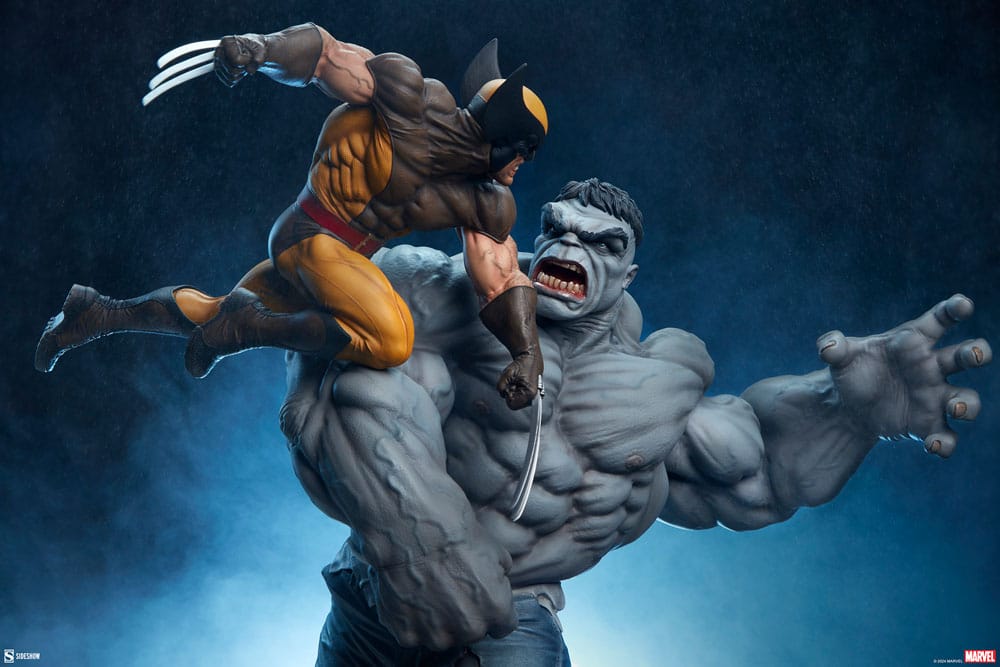 Marvel Statue Grey Hulk vs Wolverine 58 cm 0747720240292