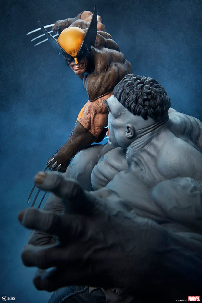 Marvel Statue Grey Hulk vs Wolverine 58 cm 0747720240292