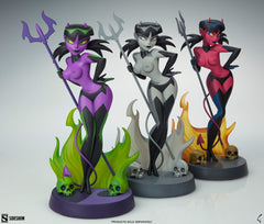 Original Artist Series Statue Devil Girl (Purple and Green Variant) 30 cm 0747720277601