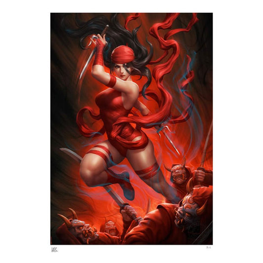 Marvel Art Print Elektra vs The Hand 46 x 61 cm - unframed 0747720268357