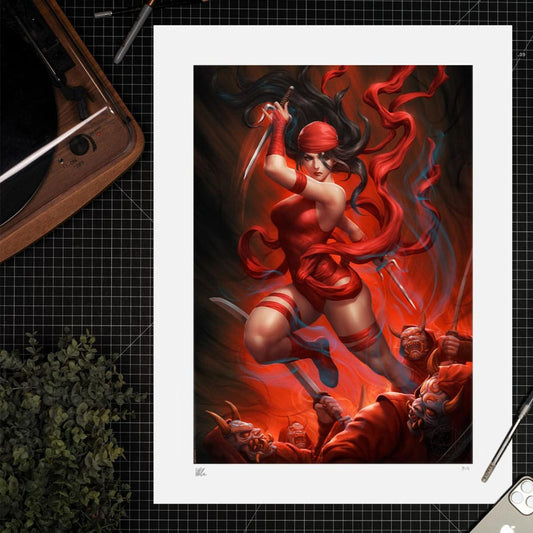 Marvel Art Print Elektra vs The Hand 46 x 61 cm - unframed 0747720268357