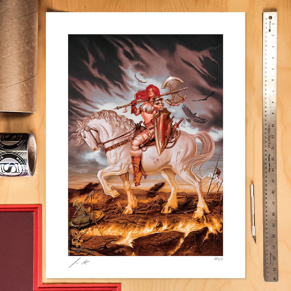 Dynamite Entertainment Art Print Red Sonja: World on Fire 46 x 61 cm - unframed 0747720268401