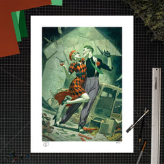 DC Comics Art Print Harley Quinn & The Joker: Lawless Love 46 x 61 cm - unframed 0747720270329