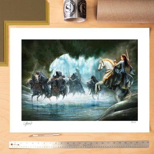 Lord of the Rings Art Print Flight to the Ford 61 x 46 cm - unframed 0747720270589