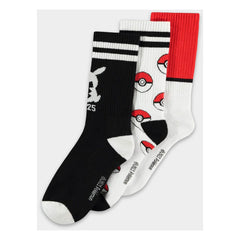 Pokemon Socks 3-Pack Pikachu Pokeball 43-46 8718526132922