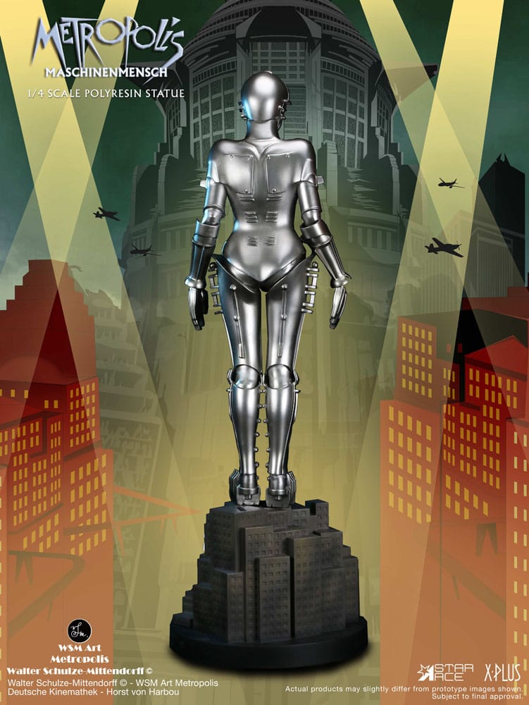 Metropolis Statue 1/4 Maschinenmensch Silver 40 cm 4897057884235