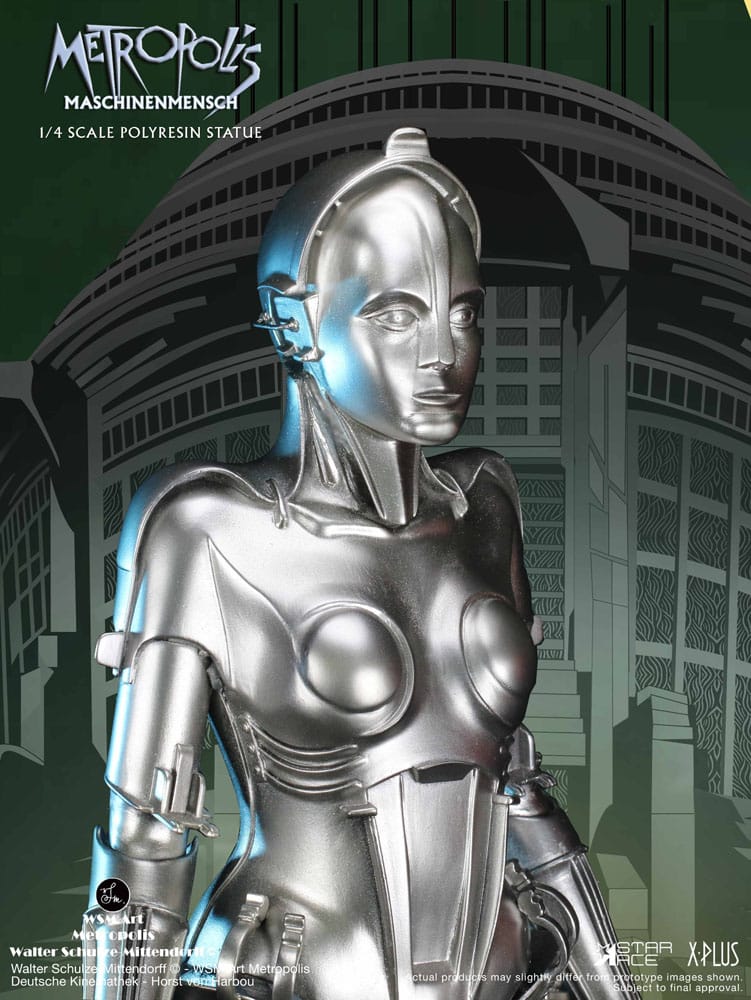 Metropolis Statue 1/4 Maschinenmensch Silver 40 cm 4897057884235