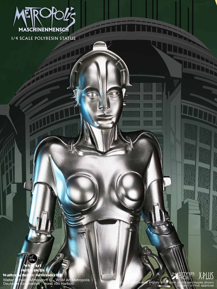 Metropolis Statue 1/4 Maschinenmensch Silver 40 cm 4897057884235