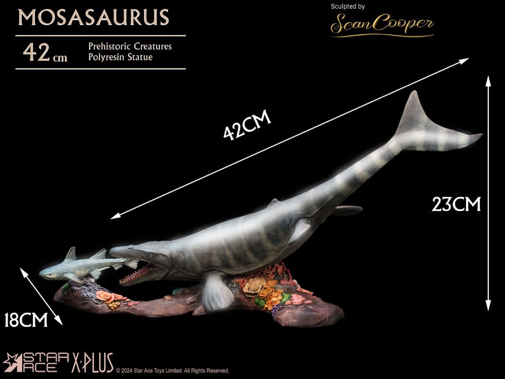 Wonders of the Wild Statue Mosasaurus (DX) 42 cm 4897057885423