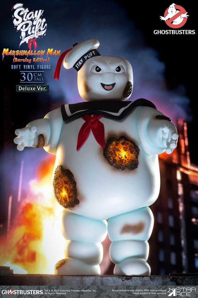 Ghostbusters Soft Vinyl Statue Stay Puft Marshmallow Man Burnign Edition Deluxe Version 30 cm 4897057886550