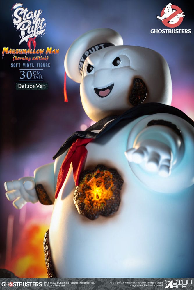 Ghostbusters Soft Vinyl Statue Stay Puft Marshmallow Man Burnign Edition Deluxe Version 30 cm 4897057886550