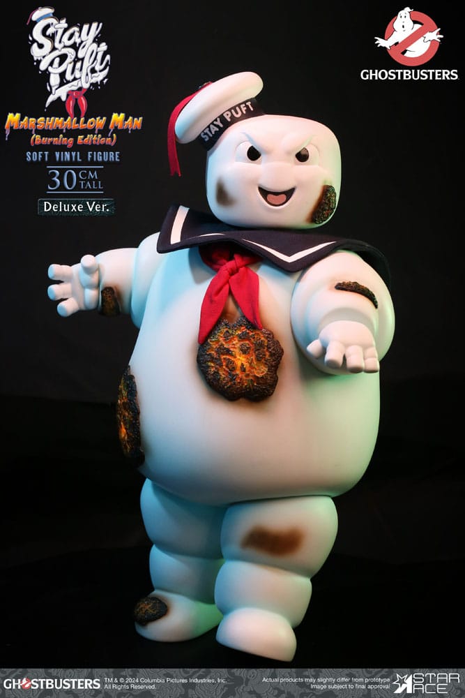 Ghostbusters Soft Vinyl Statue Stay Puft Marshmallow Man Burnign Edition Deluxe Version 30 cm 4897057886550