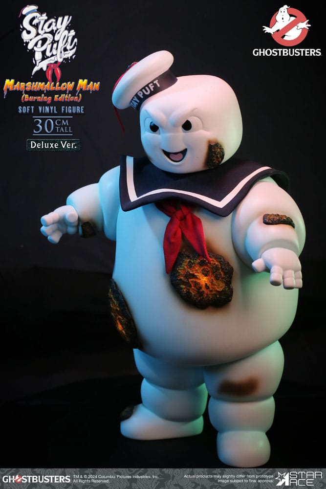 Ghostbusters Soft Vinyl Statue Stay Puft Marshmallow Man Burnign Edition Deluxe Version 30 cm 4897057886550