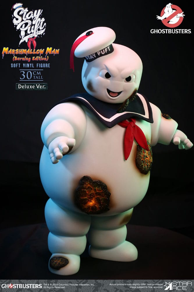 Ghostbusters Soft Vinyl Statue Stay Puft Marshmallow Man Burnign Edition Deluxe Version 30 cm 4897057886550