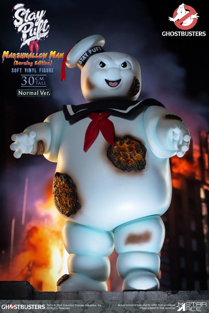 Ghostbusters Soft Vinyl Statue Stay Puft Marshmallow Man Burning Edition Normal Version 30 cm 4897057886543