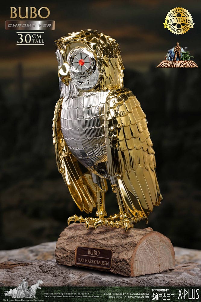 Bubo the Mechanical Owl Soft Vinyl Statue Ray Harryhausen's Bubo Chrome Ver. 30 cm 4897057889872