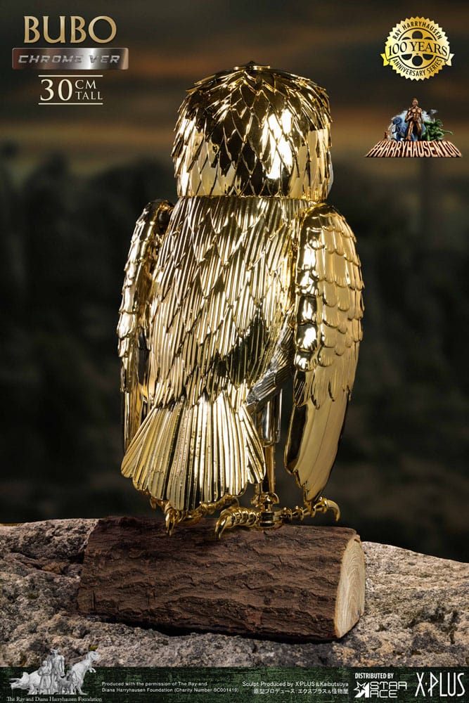 Bubo the Mechanical Owl Soft Vinyl Statue Ray Harryhausen's Bubo Chrome Ver. 30 cm 4897057889872