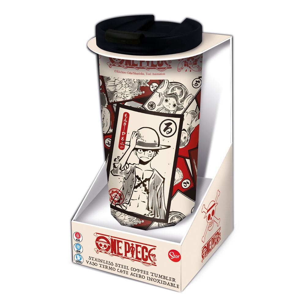 One Piece Stainless Steel travel tumbler Cards 8412497005093