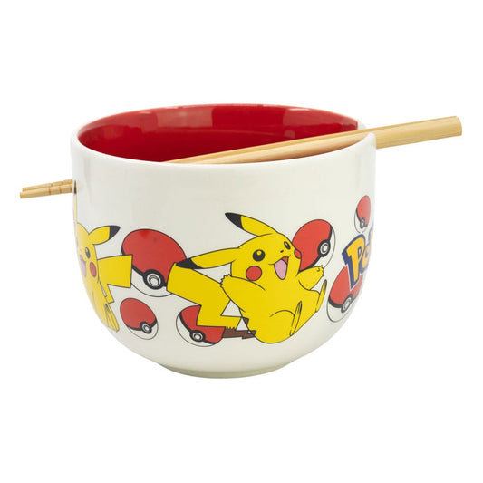 Pokémon Ramen Bowl with Chopsticks Face 8412497013425