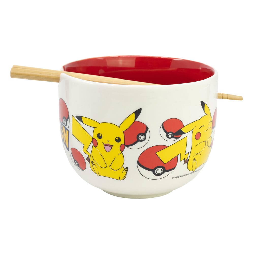 Pokémon Ramen Bowl with Chopsticks Face 8412497013425