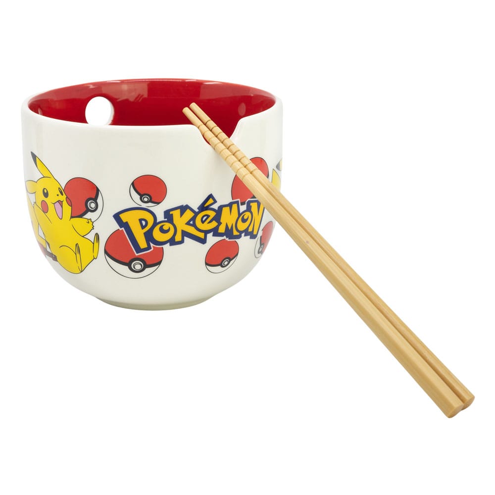 Pokémon Ramen Bowl with Chopsticks Face 8412497013425