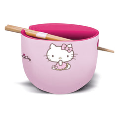 Sanrio Ramen Bowl with Chopsticks Hello Kitty Japan 8412497753840