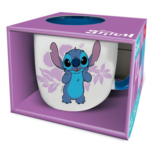 Lilo & Stitch Mug Stitch pink Flowers 385 ml 8412497758685