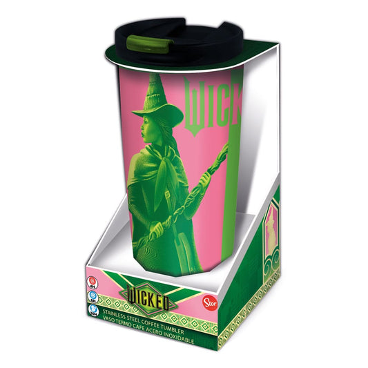 Wicked Stainless Steel travel tumbler Elphaba & Glinda 8412497762446