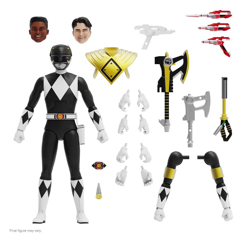 Mighty Morphin Power Rangers Ultimates Action Figure Black Ranger 18 cm 0840049819221