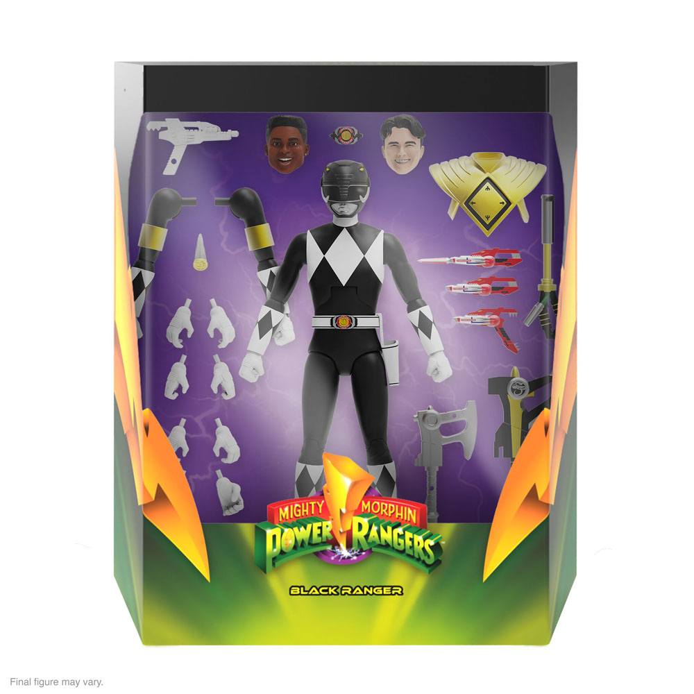 Mighty Morphin Power Rangers Ultimates Action Figure Black Ranger 18 cm 0840049819221