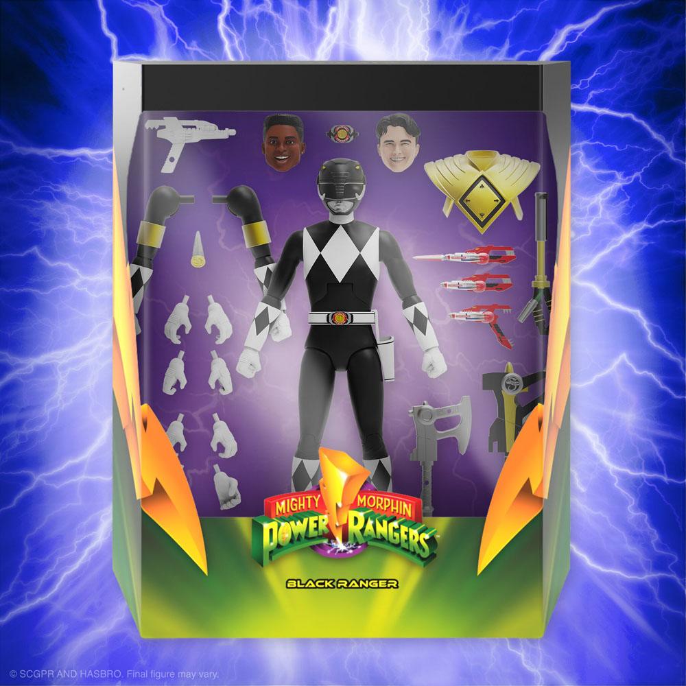 Mighty Morphin Power Rangers Ultimates Action Figure Black Ranger 18 cm 0840049819221