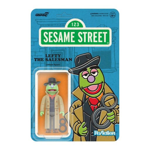 Sesame Street ReAction Action Figure Wave 02 Lefty the Salesman 10 cm 0840049860117