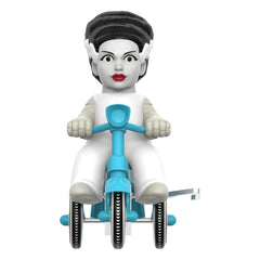 Universal Monsters Super Cycles Action Figure Bride of Frankenstein (White with Blue Trike) 13 cm 0840049889323