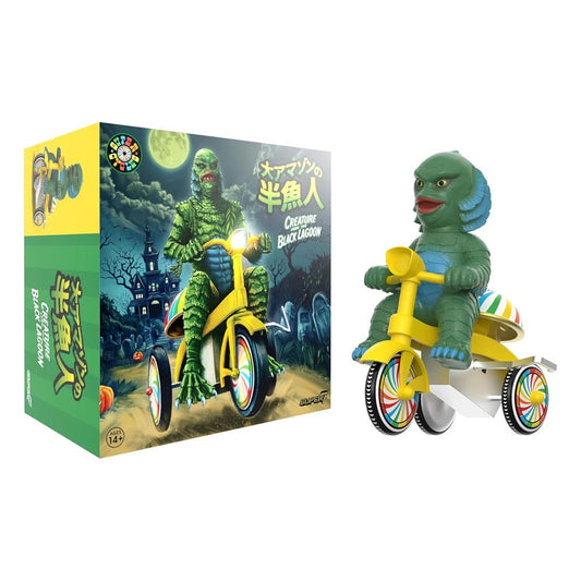 Universal Monsters Super Cycles Action Figure Creature from the Black Lagoon (Dark Green with Yellow Trike) 13 cm 0840049889330