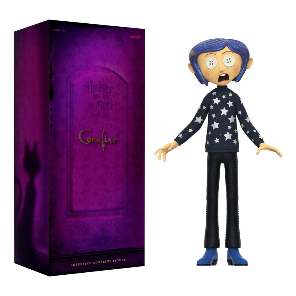 Coraline Supersize Vinyl Action Figure Coraline (Button Eyes) 40 cm 0840049888692