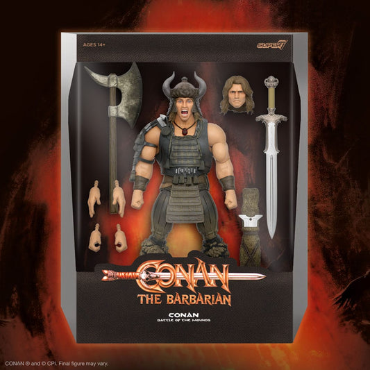 Conan the Barbarian Ultimates Action Figure Conan (Battle of the  Mounds) 18 cm 0811169036966