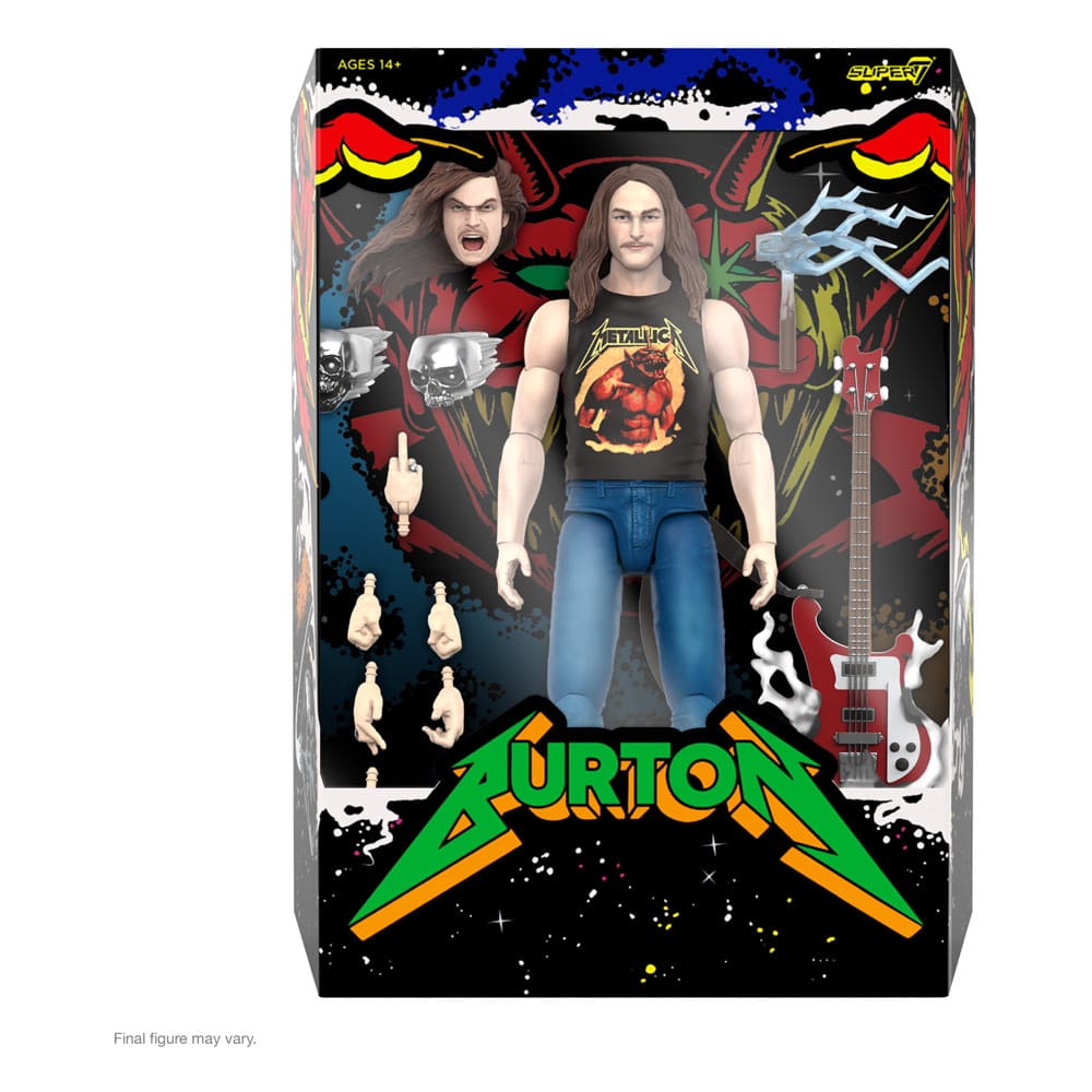 Metallica Ultimates Action Figure Wave 2 Cliff Burton 18 cm 0840049886636