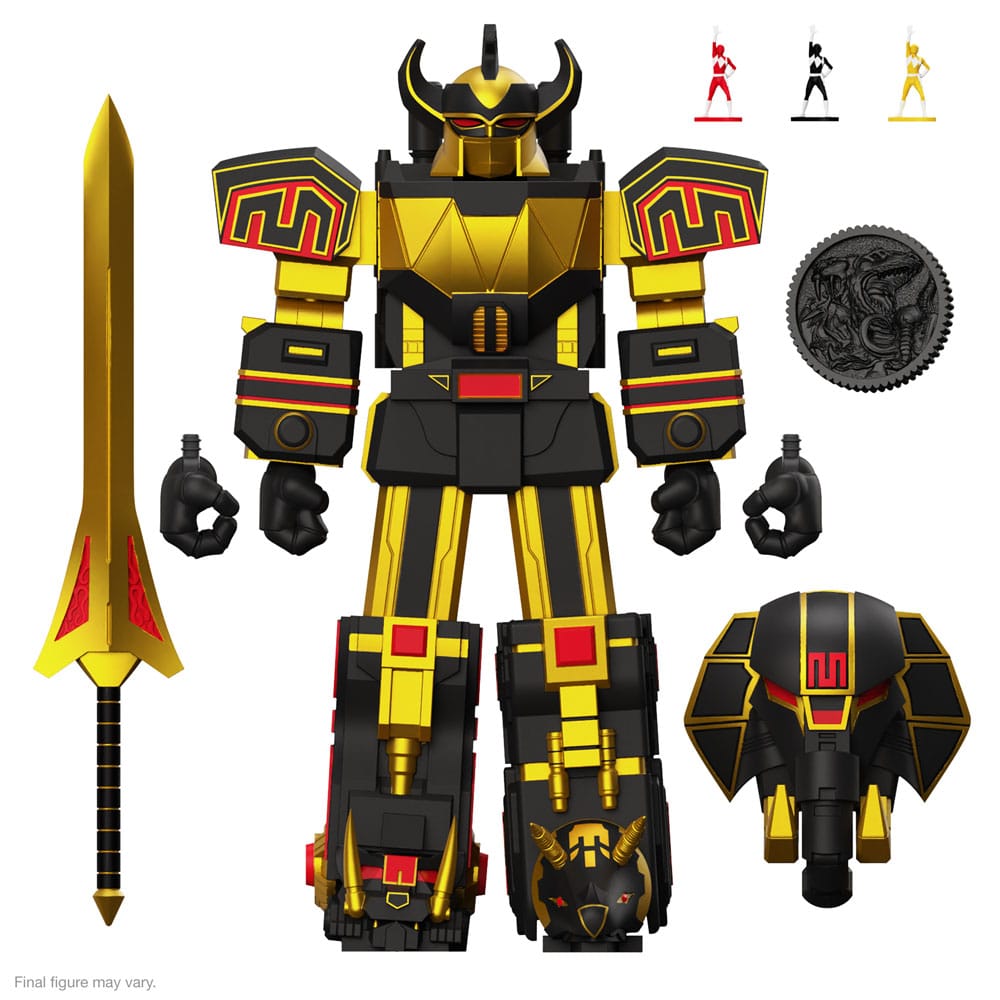 Power Rangers Ultimates Action Figure Megazord (Black/Gold) 18 cm 0840049882010