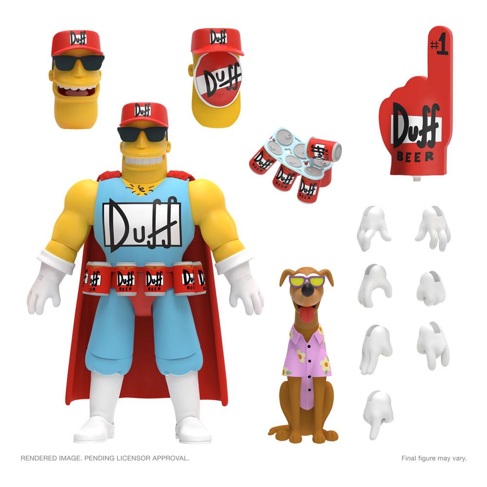 The Simpsons Ultimates Action Figure Duffman 18 cm 0840049824072