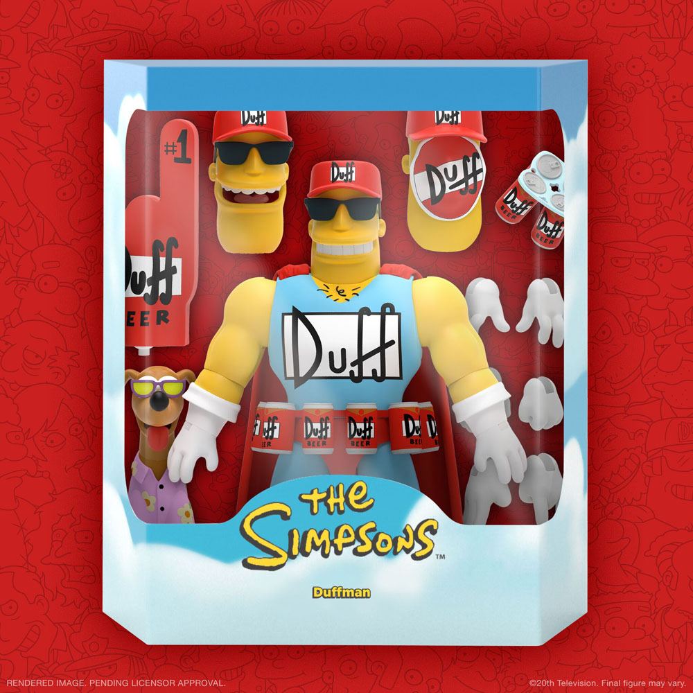 The Simpsons Ultimates Action Figure Duffman 18 cm 0840049824072