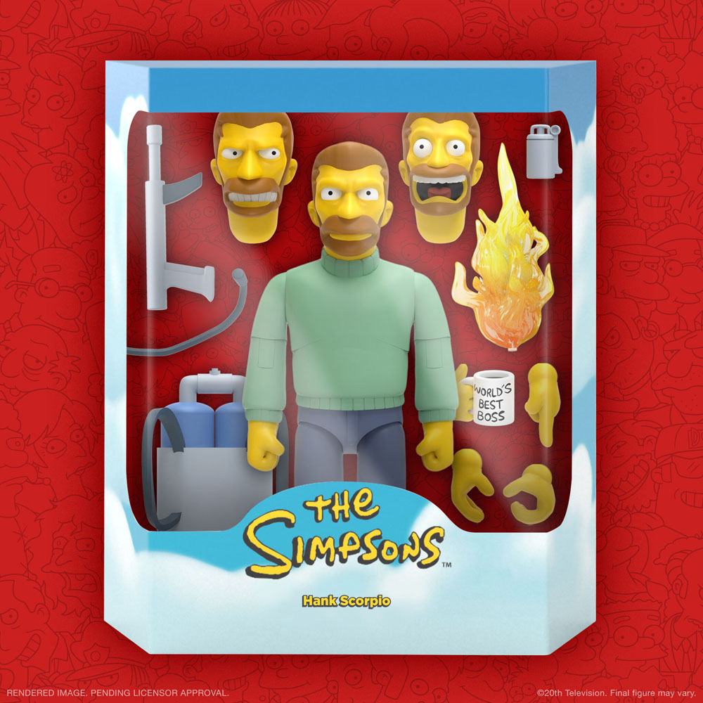 The Simpsons Ultimates Action Figure Hank Scorpio 18 cm 0840049824089