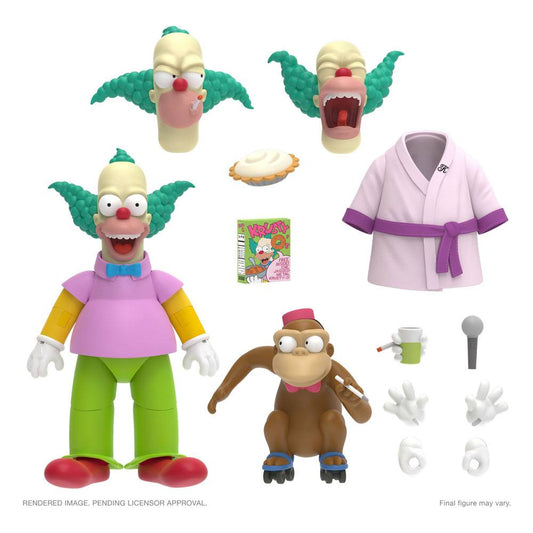 The Simpsons Ultimates Action Figure Krusty the Clown 18 cm 0840049824065