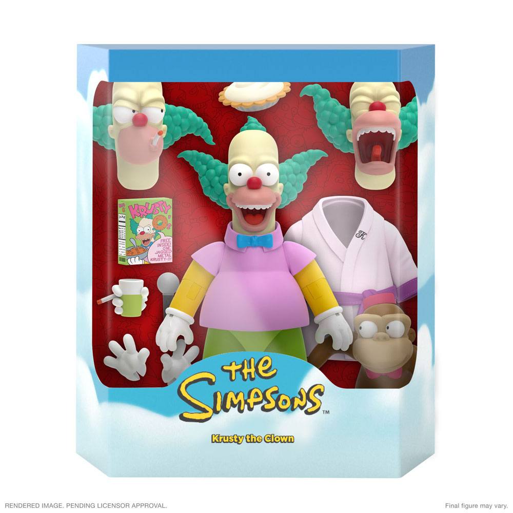 The Simpsons Ultimates Action Figure Krusty the Clown 18 cm 0840049824065